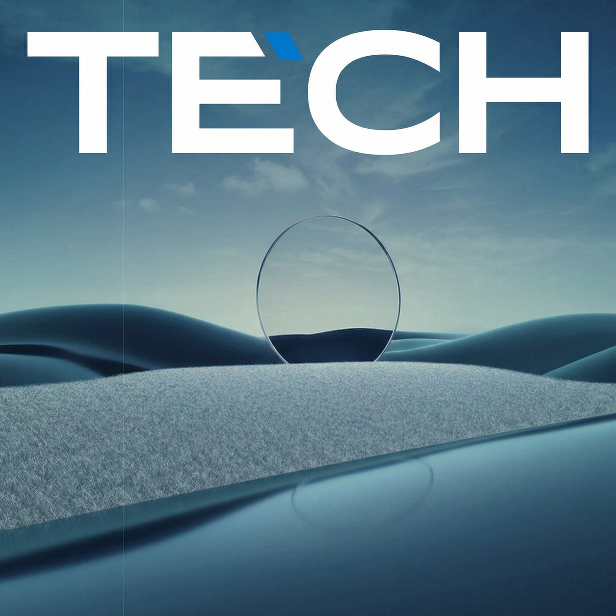 Technology abstract landscape