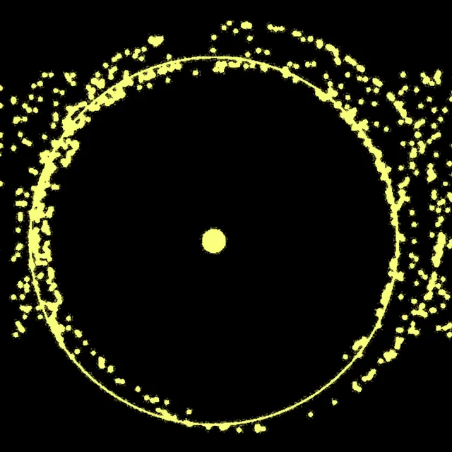 Dark circular analytics visual